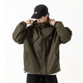 Unisex Jacket Zipper Decorations Hooded Hooded Jacket Men's Jacket Coat